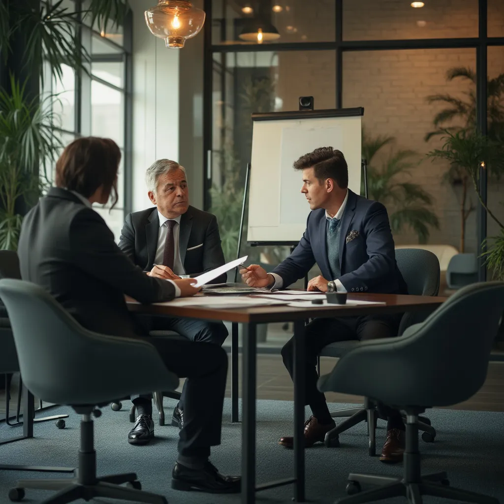 Consultor analizando métricas